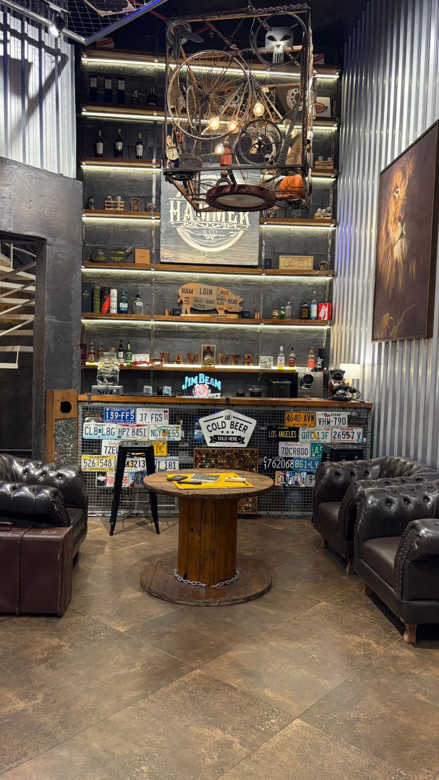 Decoração da barbearia